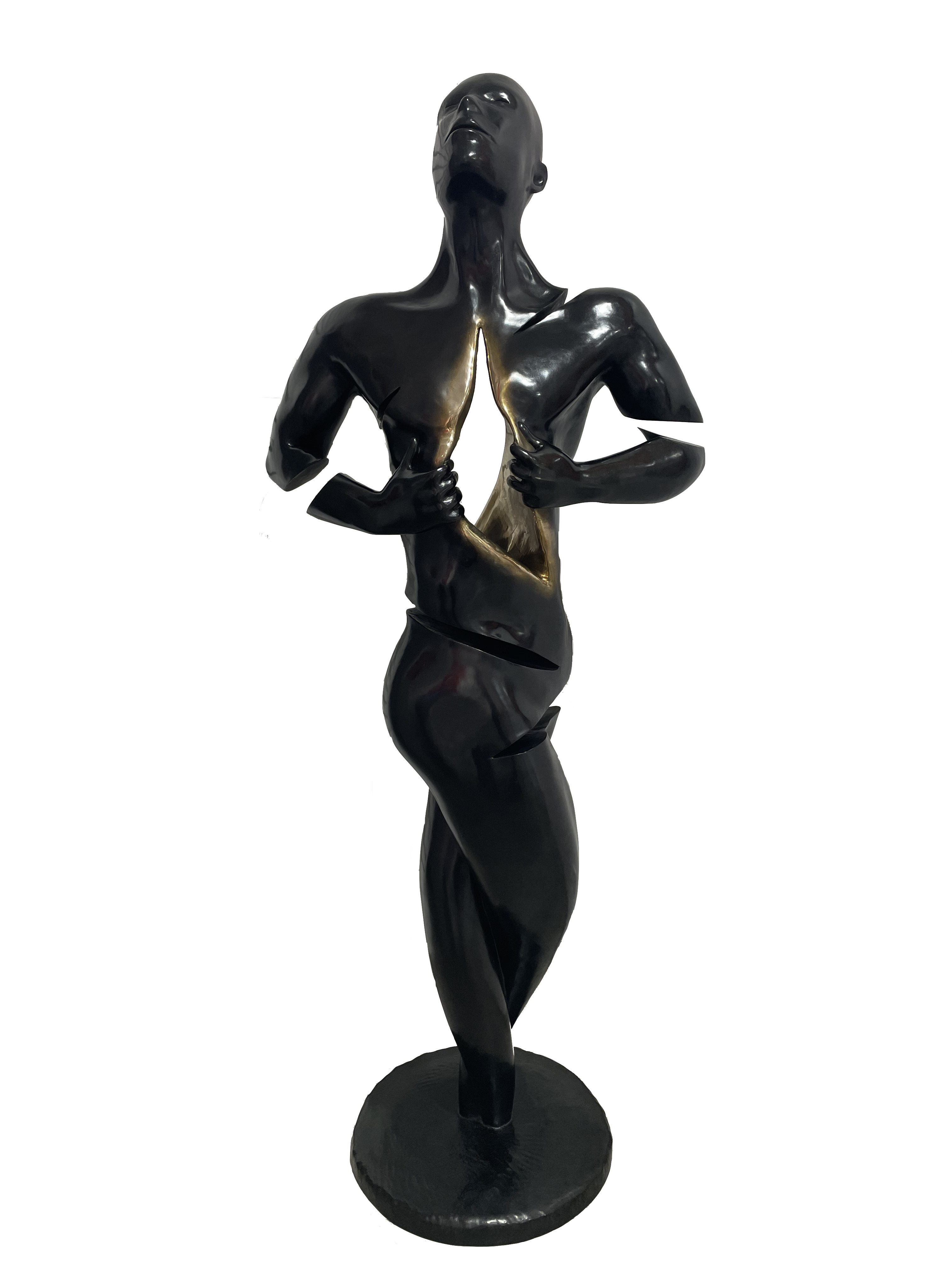 Franck Kuman - Freedom 2021, Bronze 70 × 27 × 13 cm | 70 9/10 × 29 9/10 × 12 1/5 in Edition de 8 © Marciano Contemporary