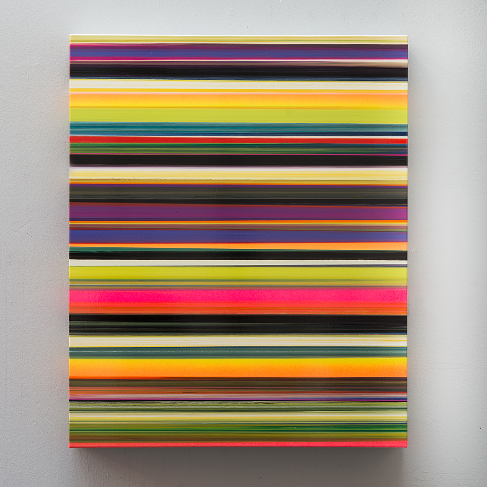 Thierry Feuz -Technicolor Stratus Pallas 2019, Laque et acrylique sur toile 110 x 90 x 12 cm | 43 3/10 x 35 2/5 x 4 7/10 in Unique © Marciano Contemporary