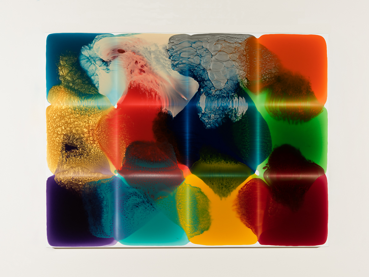 Milan Houser - MH 706 - 2020, Vernis et pigments sur toile 90 x 120 cm | 35 2/5 × 47 1/5 in Unique © Marciano Contemporary