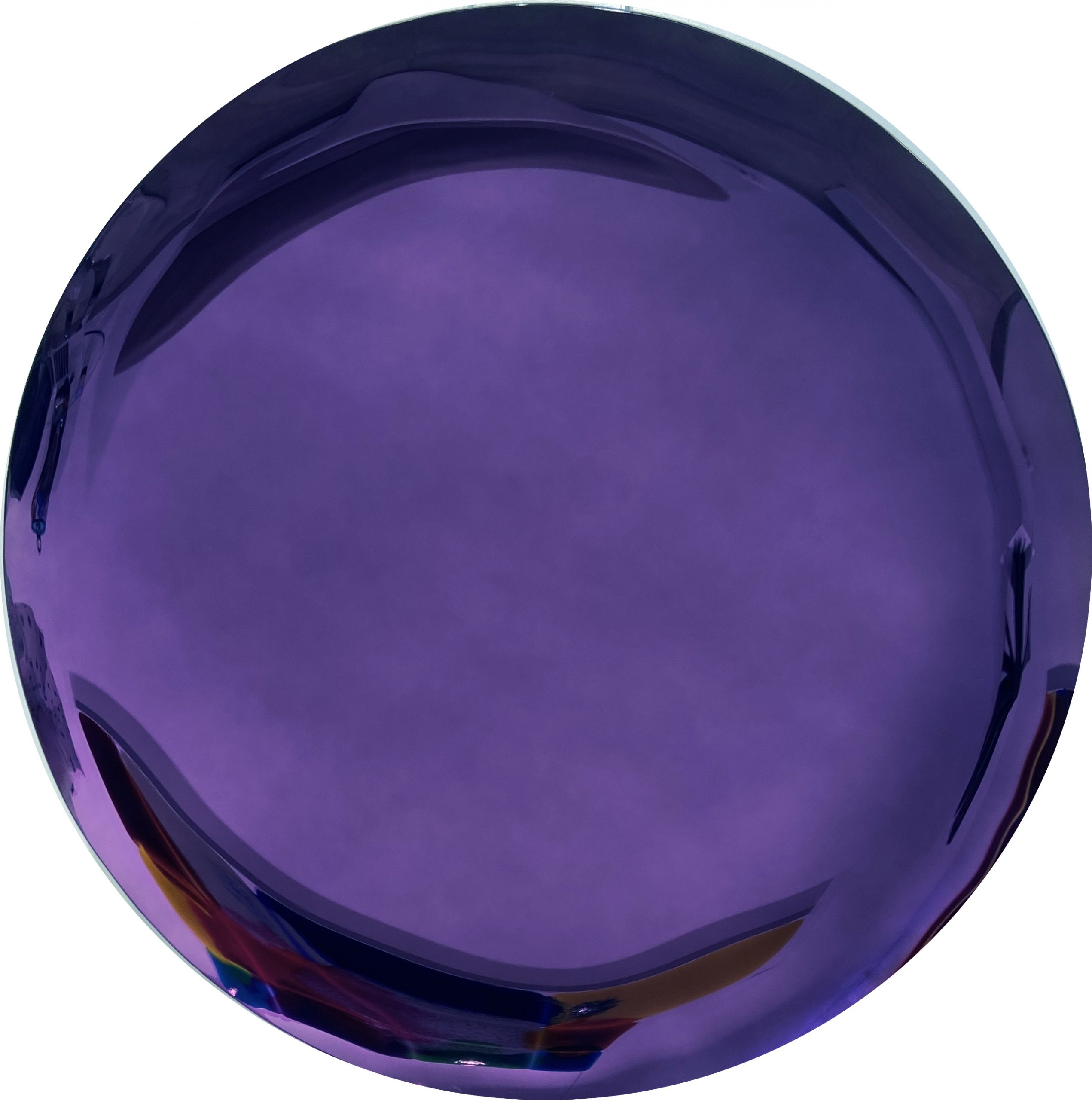 Jeremy Laval - 2022, Deep Round purple, miroir teinté et moulé - diamètre 120 cm, Unique © Marciano Contemporary