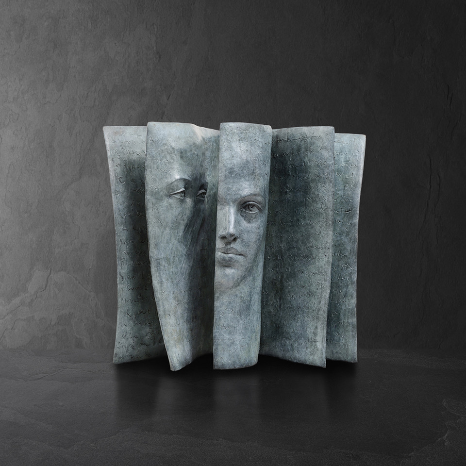 Paola Grizi artiste Sculpture Imagine Bronze © Marciano Contemporary