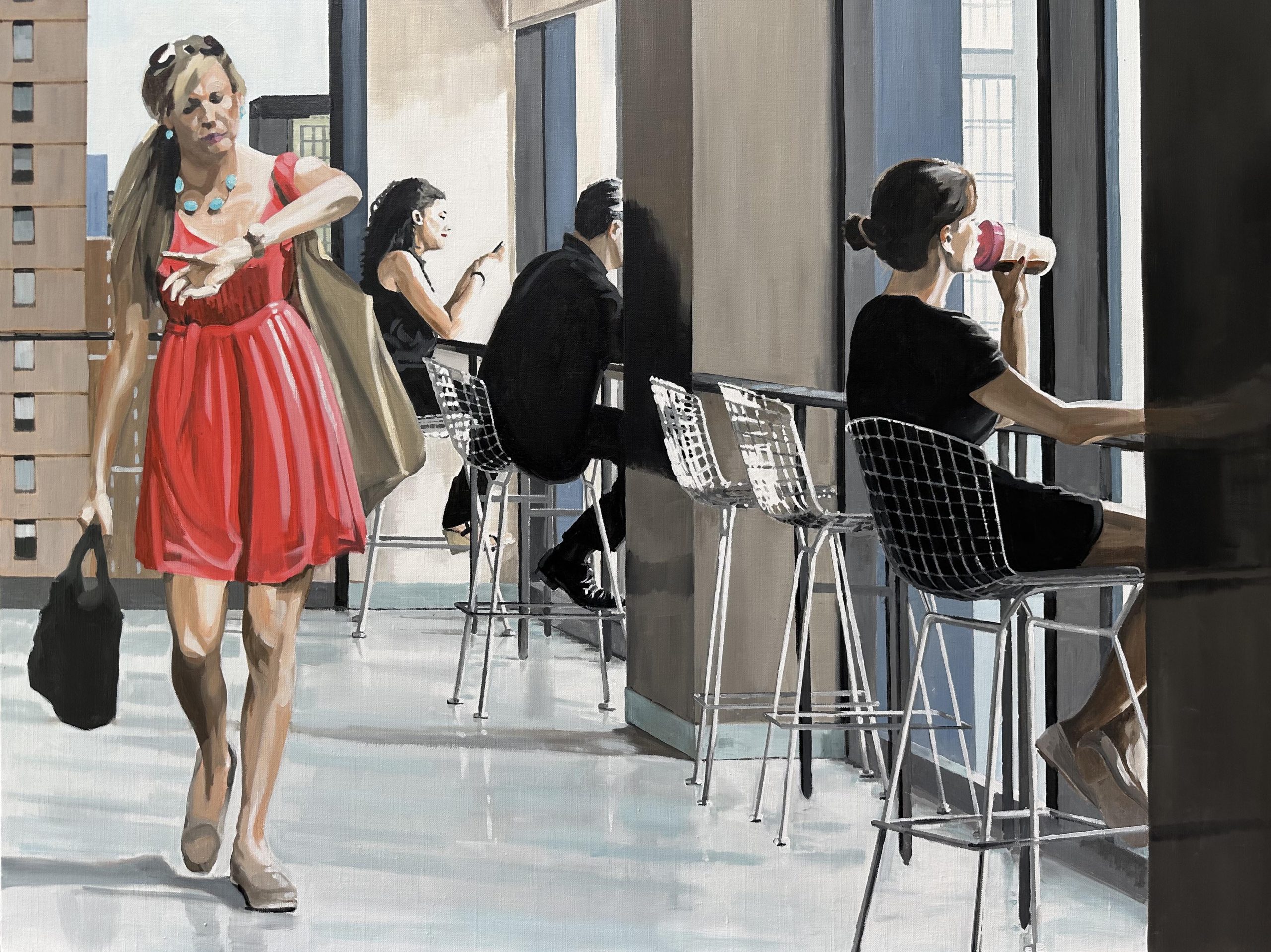 Odinert_ON TIME AFTER THE LUNCH BRUNCH Nicolas Odinet ALL at the end of bannister wharf newport © Marciano Contemporary