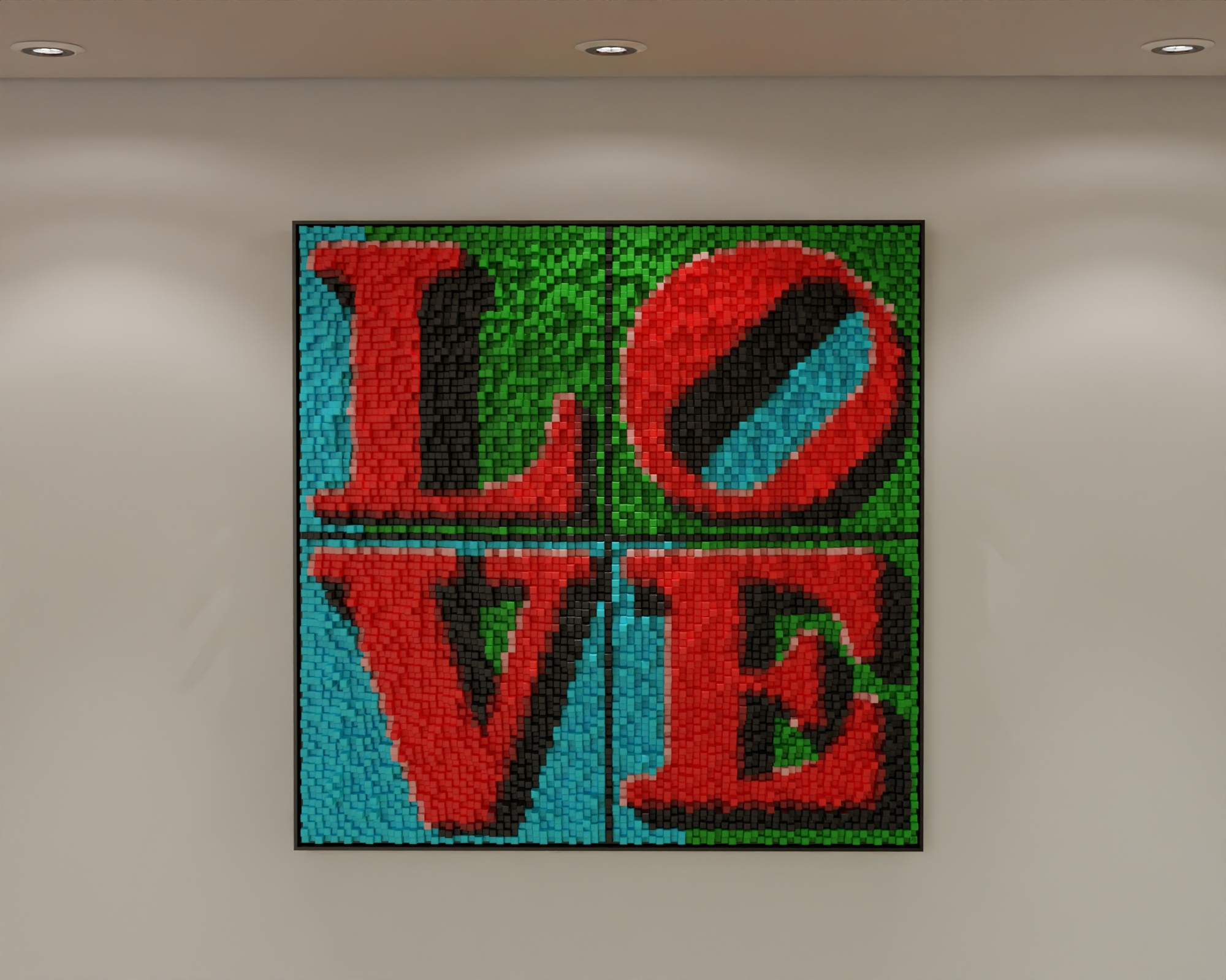 love1.2.1 Antoine Dufilho Lambhorghini miura noire @ Marciano Contemporary