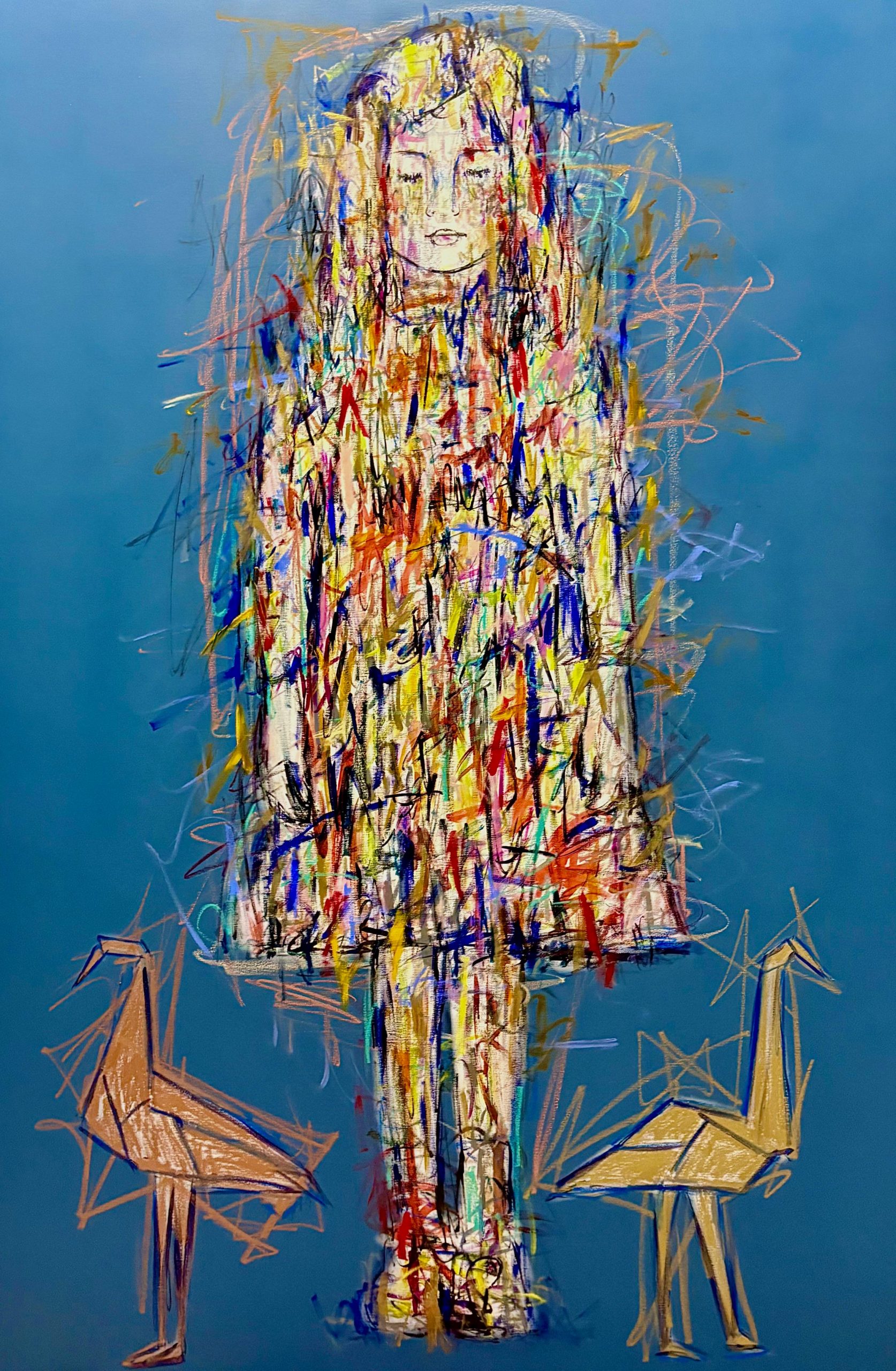 Kiko, Les Grues, 195x130cm Kiko, Les Grues, 195x130cm